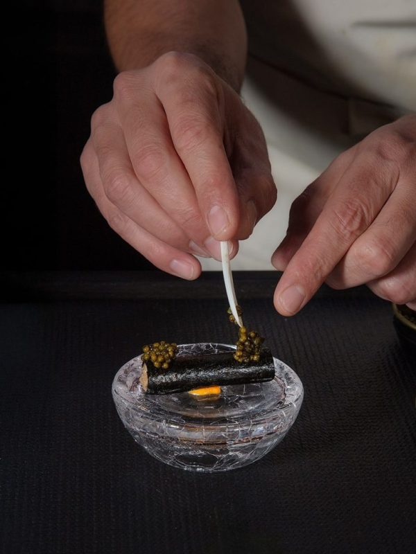 Finalização com caviar